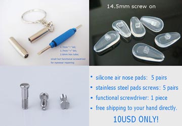 air active nose pads 14.5mm screw on