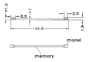 drawing of glasses spring hinges