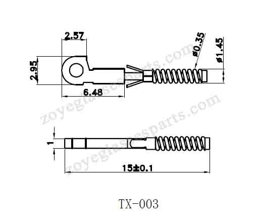 spring inserts for eyeglass