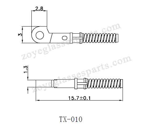 spring inserts for eyeglass