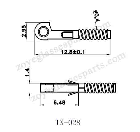 spring inserts for eyeglass