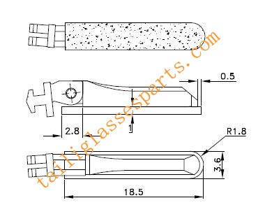 easily installed spring hinge for wooden sunglasses