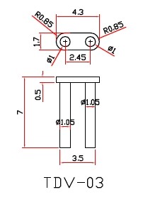 5.5 double rivets TDV-03
