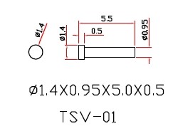 0.95 diameter rivets