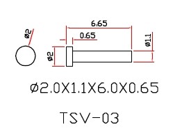 0.95 diameter rivets