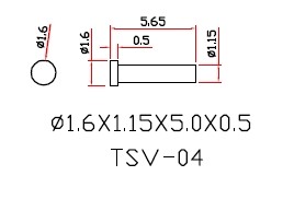 0.95 diameter rivets