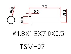 0.95 diameter rivets