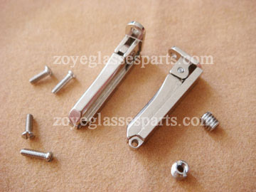 easily assmebling spring hinge for wood eyeglass