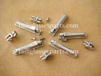 easily assmebling spring hinge for wood eyeglass