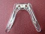 13mm silicone saddle bridge nose pads, with silver insert