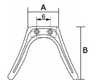  size of saddle bridge