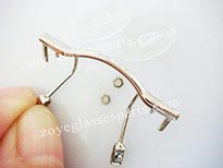 memory bridge for eyeglass manufacturing or repairing