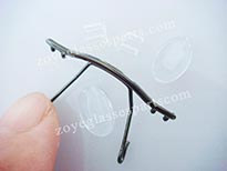 memory bridge for eyeglass manufacturing or repairing